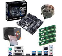 Components4All AMD Ryzen 5 1500X 3.6Ghz (Turbo 3.7Ghz) Quad Core Eight Thread CPU, ASUS Prime B350M-A Motherboard & 32GB 2133Mhz Crucial DDR4 RAM Pre-Built Bundle