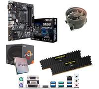 Components4All AMD Ryzen 5 1600 3.2GHz (Turbo 3.6GHz) Six Core Twelve Thread CPU, ASUS Prime B450M-A Motherboard & 8GB 3000MHz Corsair DDR4 RAM Pre-Built Bundle