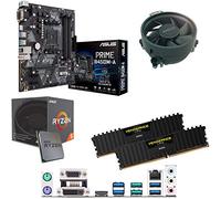 Components4All AMD Ryzen 5 2600 3.4GHz (Turbo 3.9GHz) Six Core Twelve Thread CPU, ASUS Prime B450M-A Motherboard & 8GB 3200MHz Corsair DDR4 RAM Pre-Built Bundle