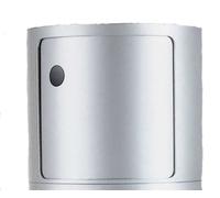 Componibili 4955 - round element high Kartell Silver - 4955 SI