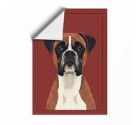 Composed Boxer Modern Unframed Wall Art Print A2 (59.4×42cm), Wall Decor for Living Room, Bedroom, Office & Home, Art Gift