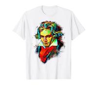 Composer Piano Player Classical Music Beethoven Value Graphic T-Shirt, Men, White, XL