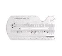 Composing Template Stencil - 20cm Staff Drawing Template, Notation Symbols Stencil Tool, Durable Drafting Accessory Easy Sheet Music Writing Guide for Students Teachers Composers Drawing Practice
