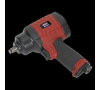 Sealey Composite Air Impact Wrench 3/8"sq Drive - Twin Hammer Gsa6000