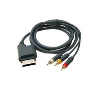 Composite AV RCA TV display cable lead for Microsoft Xbox 360 & Xbox 360 Elite 1.8M 6FT wire | ZedLabz