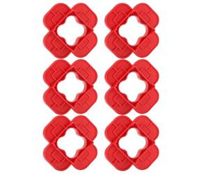 Composite Deck Spacers - Timber Shelf Gap Regulator, Outdoor The Spacer | 6-Piece Precision Patio Alignment Meter, Non-Skidboard Level Tools For Patio Yard Balcony Garage Workshop