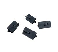 Composite Decking T Clips Fixing, Stainless Steel Black Screws Included, Pack of 100/500/1000, 5mm Decking Spacer, Suitable for Most of The Market Products, Plastic Decking Clips (500)