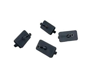 Composite Decking T Clips Fixing, Stainless Steel Black Screws Included, Pack of 100/500/1000, 5mm Decking Spacer, Suitable for Most of the Market Products, Plastic Decking Clips (100)