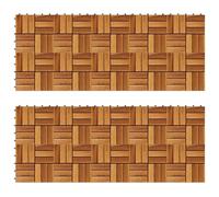 Composite Decking Tiles 30 x 30 cm Acacia Set of 20