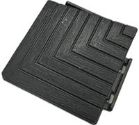 Composite Decking Tiles | Patio, Balcony, Concrete, Hot Tub Deck Tiles | 60x14cm Square Connect Flooring | Easy Installation | Low Maintenance | Great Drainage (1, Tile Corner 1 pcs)