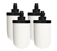 Composite Diatom Ceramic Filter Element, Replaceable Washable Activated Carbon Water Purifier, Universal 5-inch Direct Drinking Water Faucet Above Counter Filter (4 Pieces)