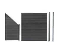 Composite Fence Panels Corner Pieces Posts Gates 6ft Board Plastic Fencing Slats