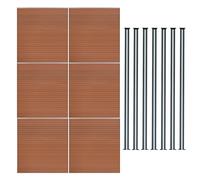 Composite Fence Panels Corner Pieces Posts Gates 6ft Board Plastic Fencing Slats