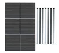 Composite Fence Panels Corner Pieces Posts Gates 6ft Board Plastic Fencing Slats