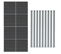 Composite Fence Panels Corner Pieces Posts Gates 6ft Board Plastic Fencing Slats