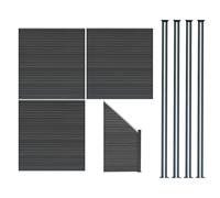 Composite Fence Panels Corner Pieces Posts Gates 6ft Board Plastic Fencing Slats