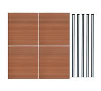 Composite Fence Panels Corner Pieces Posts Gates 6ft Board Plastic Fencing Slats