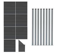 Composite Fence Panels Corner Pieces Posts Gates 6ft Board Plastic Fencing Slats