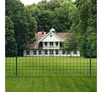 Composite Fence Panels, Euro Fence Steel 20x0.8 m Green， Garden Screens for Yard, Patio, and Flower Bed