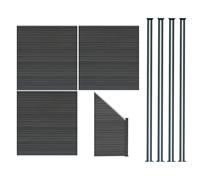 Composite Fence Panels Corner Pieces Posts Gates 6ft Board Plastic Fencing Slats