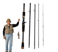 Composite Glass Rod - Detachable Compact Rods, Laptop Rod, Travel Rods, Lightweight Carbon Fiber Rod, High Sensitivity Gear