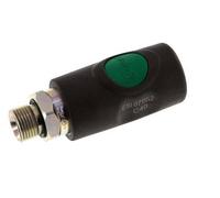 Composite material DN 7.4 Safety Air Coupling Socket with Push Button G 3/8 inch Male