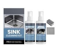 Composite Sink Cleaner Restorer&Nano Sealer Set,Composite Kitchen Sink Restoration Spray with Cleaning Sponge & Polishing Cloth,Suitable for Various Surface.