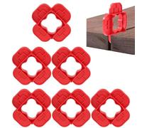 Composite Spacers Decking - Set of 6 Hardwood Wedges with 4 Thicknesses - Precise Seals Adjustment Lawn, , Garden, Cellar, Park, Shed, Farm