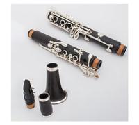 Composite Wood Body Silver Plated Keys Clarinet 17 Key Bb Tone Clarinet Instruments With Case Clarinet Kit