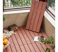 Composite Wood Decking Tiles for Outdoor Spaces | Interlocking Drainage Design for Gardens and Decks