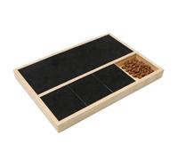 Composite Wood Dog Nails Scratch Board with Pull Out Treat Box for Gentle Grooming and Training Dog Training Scratch Board with Snacks Compartment