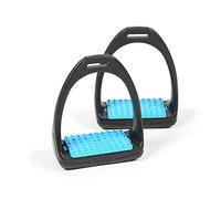 "COMPOSITI" REFLEX STIRRUPS HORSE EQUESTRIAN RIDING TACK [B.BLUE] [ONE SIZE]