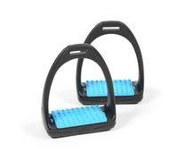 "COMPOSITI" REFLEX STIRRUPS HORSE EQUESTRIAN RIDING TACK [B.BLUE] [ONE SIZE]