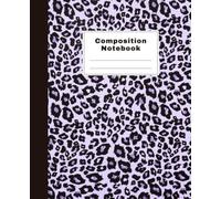 Compositin Notebook: Wide Ruled Paper, Purple Leopard Covers