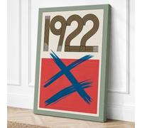 Composition 1922 Art Deco Canvas Wall Art Print 36x24 Inch (91 x 61 cm)