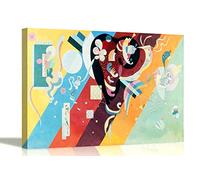 Composition 9 By Wassily Kandinsky Canvas Pictures Framed Prints Wall Art Home Office Work Artwork 60 x 40cm (24 x 16 inches) A2