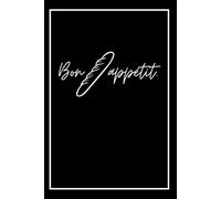 Composition and Coffee Table Decor Notebook, 160 Pages Embellished with Themed Icons: Bon Appétit, a Delightful Part of the French Collection
