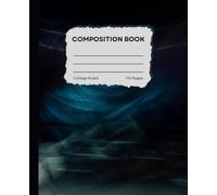 Composition Book Abstract Art Black Colorful Pattern: 110 Pages College Lined Notebook for Student, Teachers, Artists and Office