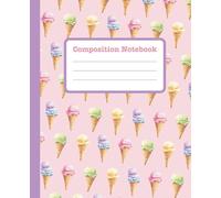 Composition Book: Ice cream cones pattern