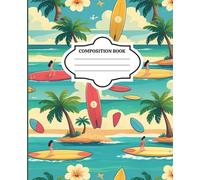 Composition Book: Surfboards and Palm Trees