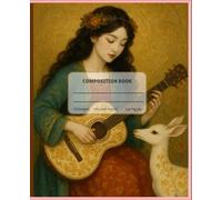 composition book Whispers of the Enchanted Strings ,college ruled , 110 pages
