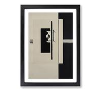 Composition by El Lissitzky Framed Wall Art Print A2 Black