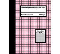 Composition Grid Notebook 1cm: 8.5x11 | 200 pages | Graph Paper Notebook for Math, Science, and Engineering | Pink