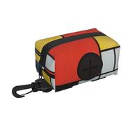 Composition In Red Yellow Blue And Black Pet Travel Garbage Bag Storage Bag Is Soft And Lightweight, The Perfect Accessory For Taking Dogs For Walks, Runs, And Hikes