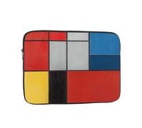 Composition in Red Yellow Blue and Black Print Laptop Sleeve 13 inch, Ultra-Thin Computer Bag Notebook Computer Tablet Laptop Bag for Office Daily Commute