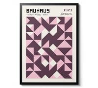 Composition IV: Pink, Bauhaus Style Poster, Mid-century Abstract Wall Art Decor, Geometric Pink Theme Print, Exhibition Gift, 1923, Archival Matte, 50x70cm (Print Only) - 50x70cm
