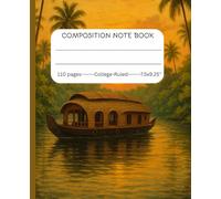Composition Note Book, 110 pages college-ruled 7.5x9.25'', For school work, gift for students, vintage nature cover: For back to school students