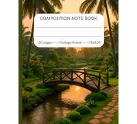 Composition Note Book, 110 pages college-ruled 7.5x9.25''. For school work, Gift for students, vintage nature cover: For back to school supplies