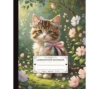 Composition Notebook 110 pages College Ruled: Cozy Kitten Collection : Caramel Puff, Cute Tabby Kitten Notebook with Sweet and Whimsical Design