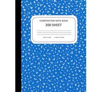 Composition Notebook - 200 Sheets, College Blue Marble Cover | Large 8.5”x11” Writing Journal for School, Work, and Notes: Durable 200 Sheet Composition Book - Perfect for Students, Teachers & Writers